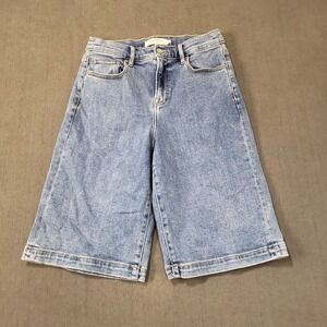 Hidden Los Angeles Jean Shorts Womens Size XS Bermuda Stretch Y2K